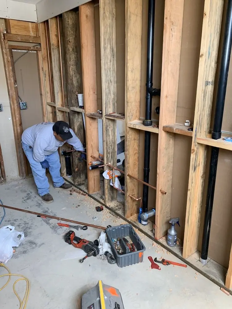 Commercial rough-in plumbing for Water Heater Replacement in Iron Gates
